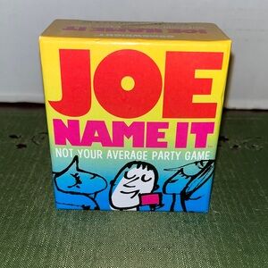 Joe Name It Party Card Game - Red, Yellow, and Blue
